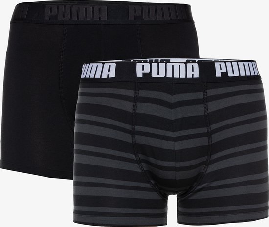 Puma Heritage Stripe Boxer 2P ZWART S