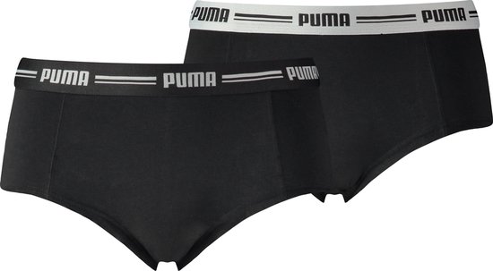 Puma Women Mini Short 2 Pack Black | Zwart | Maat: XS