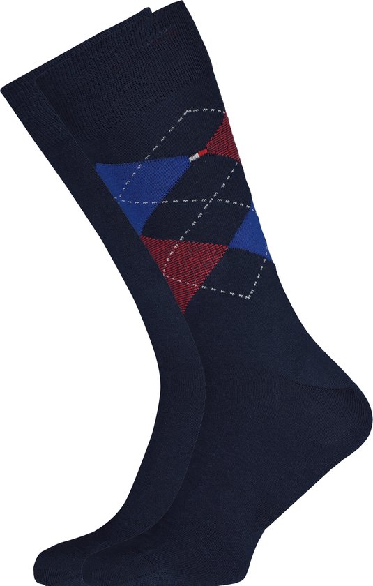 Tommy Hilfiger 2-Pack Sokken Blauw - maat 39-42