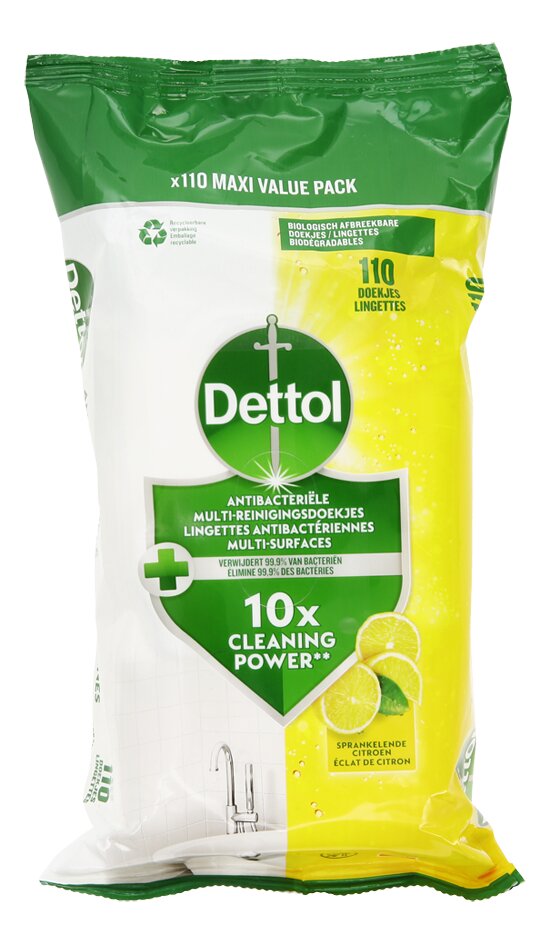 dettol reinigingsdoekjes citroen 110st