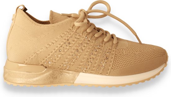 La Strada Dames Sneaker Beige+Stones BEIGE 41