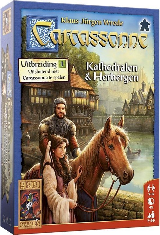 999 Games - Carcassonne: Kathedralen & Herbergen - Uitbreiding - Bordspel