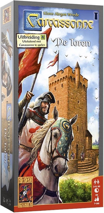 999 Games - Carcassonne -Carcassonne: De Toren - Uitbreiding - Bordspel