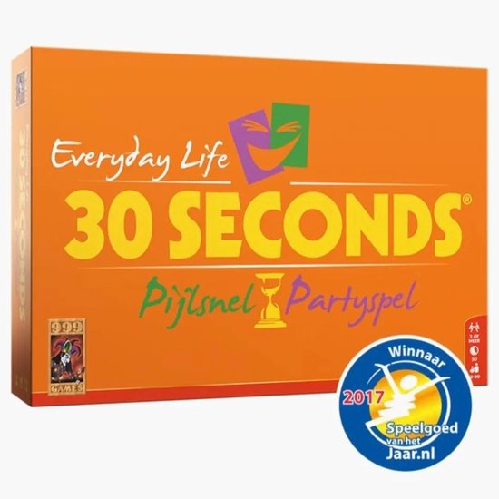999 Games - 30 Seconds ® Everyday Life - Partyspel - Vernieuwde editie met alledaagse begrippen - 3+ spelers - Vanaf 12 jaar