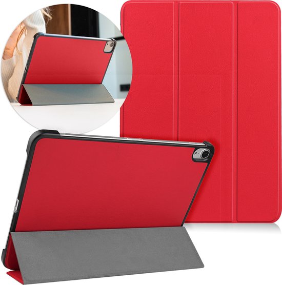 imoshion Trifold Bookcase voor de Apple iPad Air 11 inch (2025) M3 / (2024) M2 / Air 5 (2022) / Air 4 (2020) - Rood