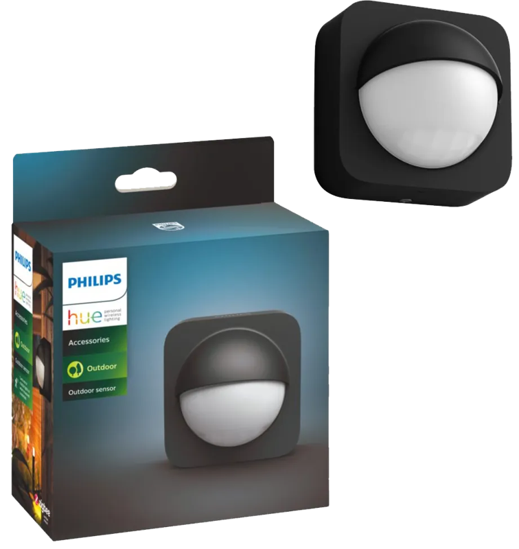 Philips Hue Bewegingssensor Zwart op Batterijen IP54 Outdoor