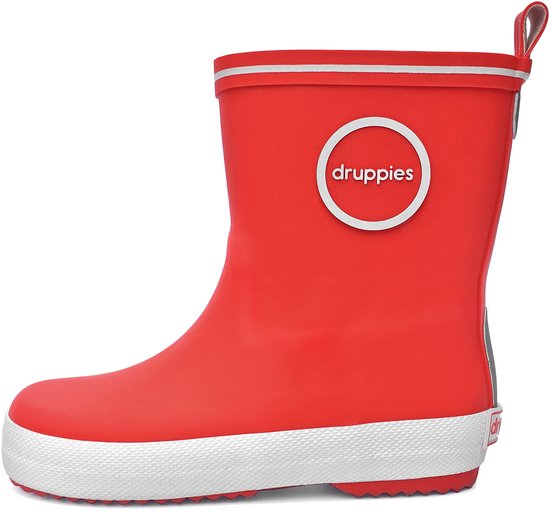 Druppies Regenlaarzen Kinderen - Rode Rubber Laarzen - Meisjes - Jongens - Fashion - Maat 28