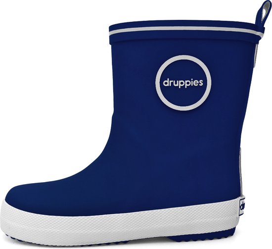 Druppies Regenlaarzen Kinderen - Donkerblauwe Rubber Laarzen - Meisjes - Jongens - Fashion - Maat 33
