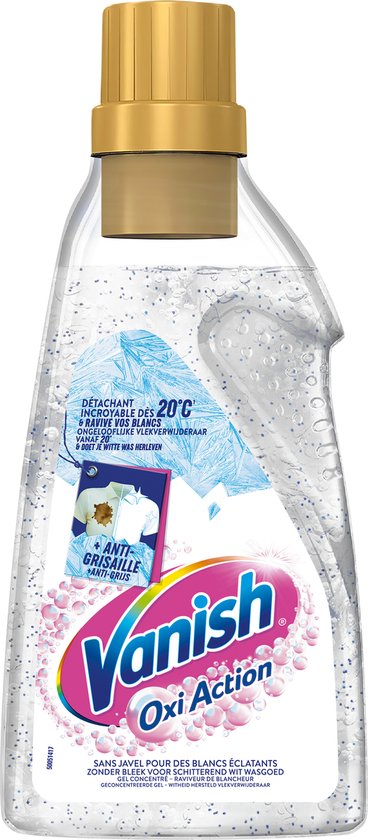 Vanish Oxi Action Wasbooster Gel - Vlekverwijderaar voor Witte Was - 1,5L