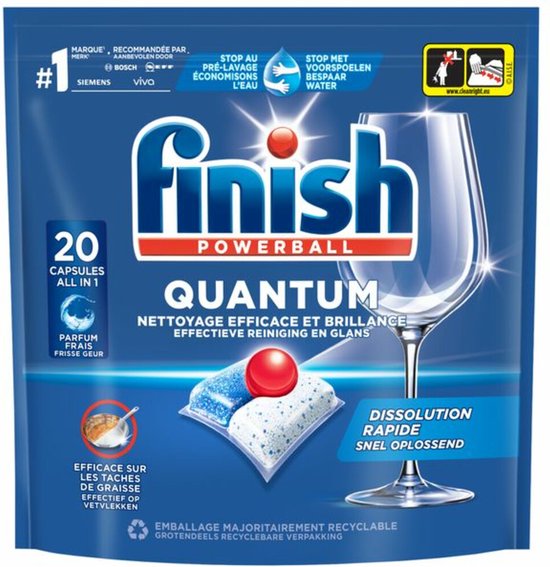 Finish Quantum Vaatwastabletten Regular 20 stuks