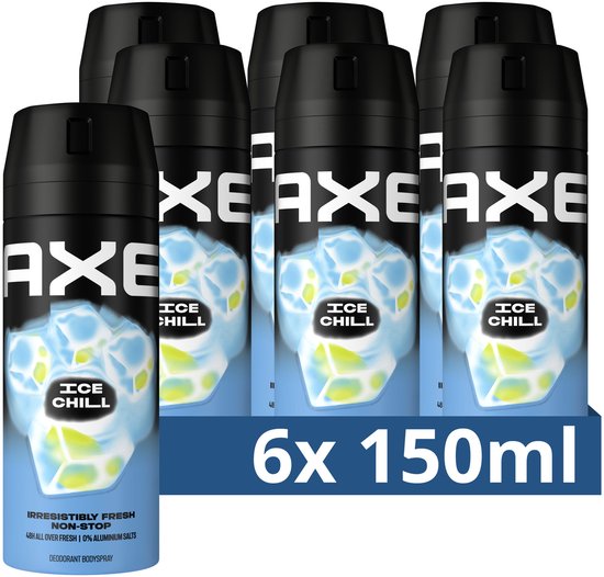 6x Axe Deodorant Bodyspray Ice Chill 150 ml