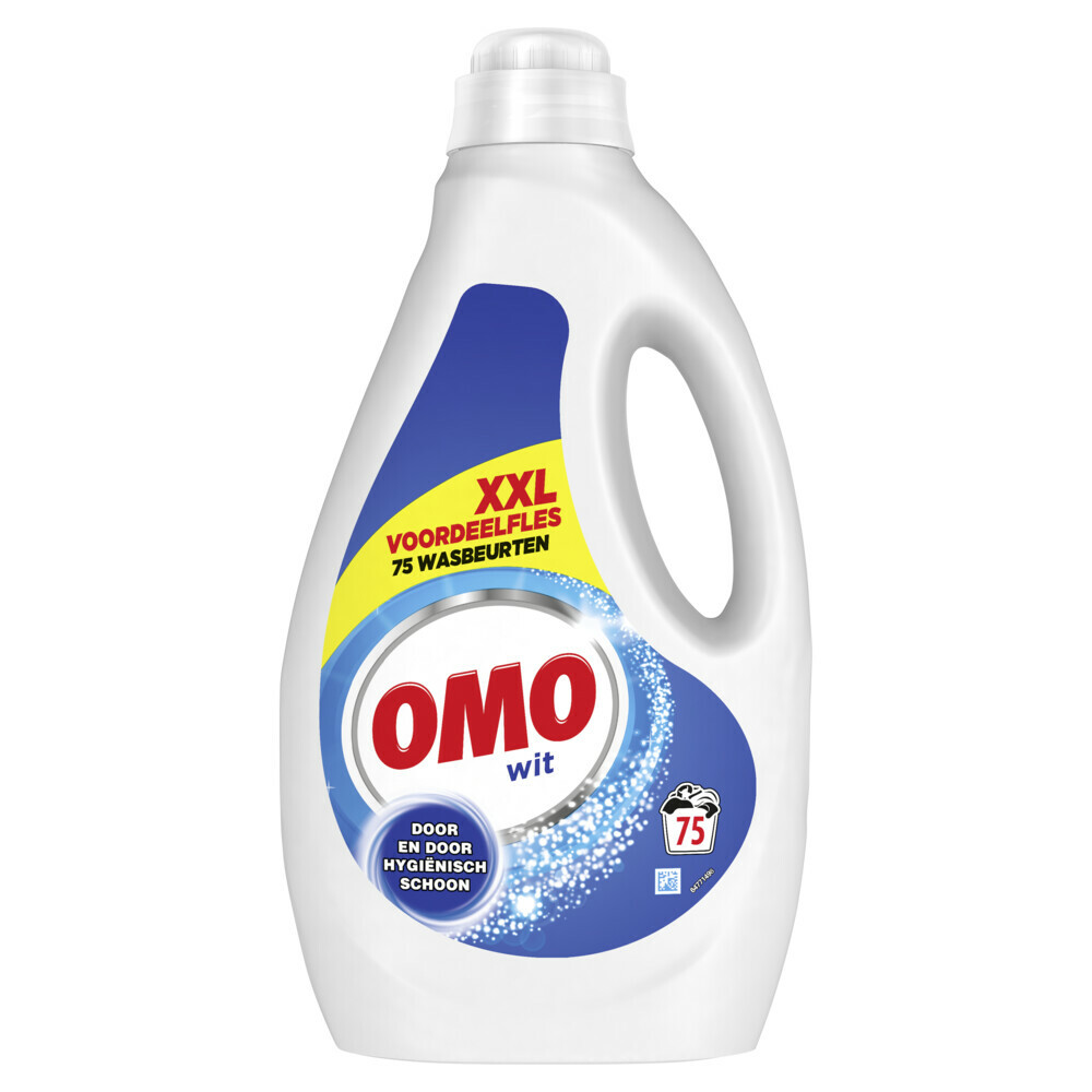 1+2 gratis: OMO Vloeibaar Wasmiddel Wit 75 Wasbeurten 3750 ml