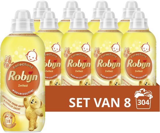 8x Robijn Wasverzachter Zwitsalgeur 38 Wasbeurten 765 ml