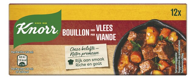 knorr bouillon original vlees 12st