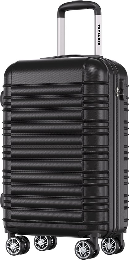 TRVLMORE Koffer - Handbagage - Cijferslot - 54x36x20cm - 38L - Zwart