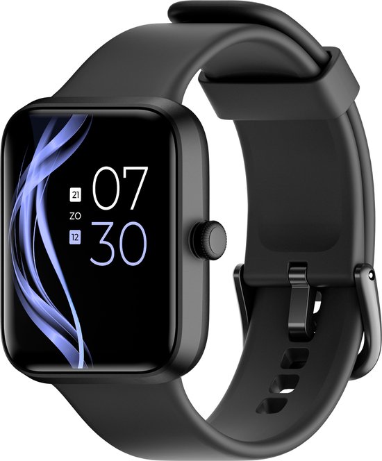 Lunis Smartwatch Dames & Heren Zwart - Apple & Android - Touchscreen