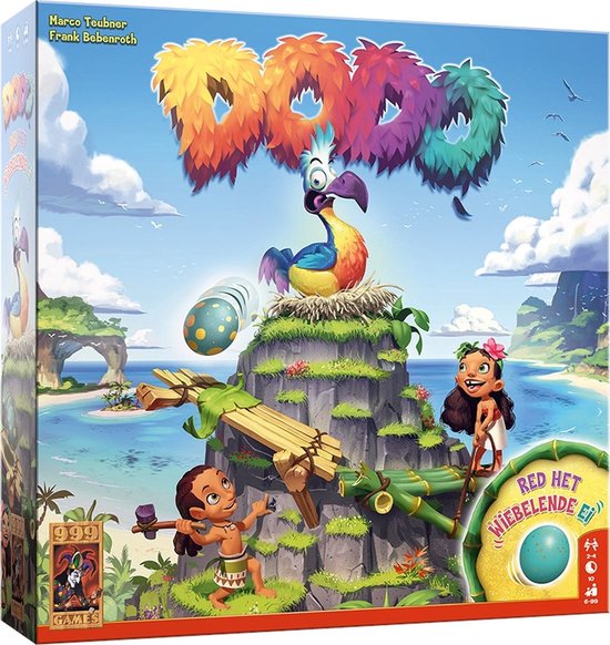 999 Games - Dodo - Kinderspel - Met prachtig 3D-speelbord - Hilarisch coöperatief familiespel - Gezelschapsspel - Educatief spel