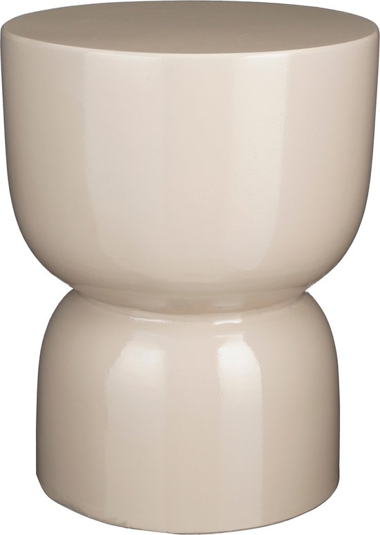 Mica Decorations Stage Bijzettafel - H45 x Ø35 cm - Cement - Beige