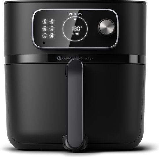 Philips Airfryer Combi Connected 7000 Series - HD9875/90 - 8,3 liter (XXL) - Heteluchtfriteuse - RapidCombiAir - Extra grote capaciteit