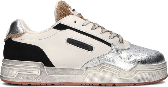 Scotch & Soda Dames Sneaker Lillie White Silver | Wit | Maat: 40