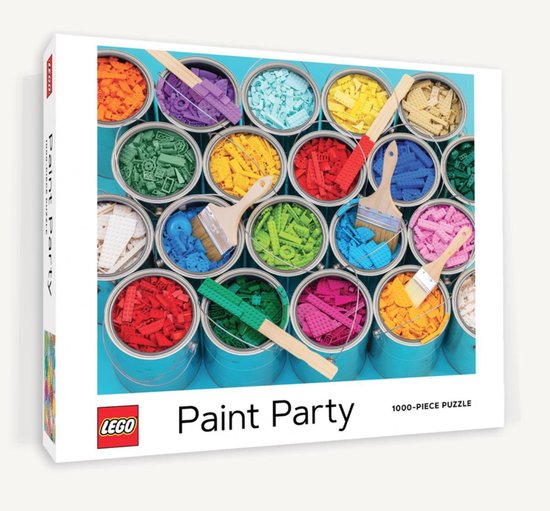 Lego Paint Party Puzzle Jigsaw Puzzle for LEGO Fans, Best LEGO Puzzles for Adults