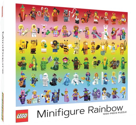Minifiguurregenboogpuzzel 1000 stukjes