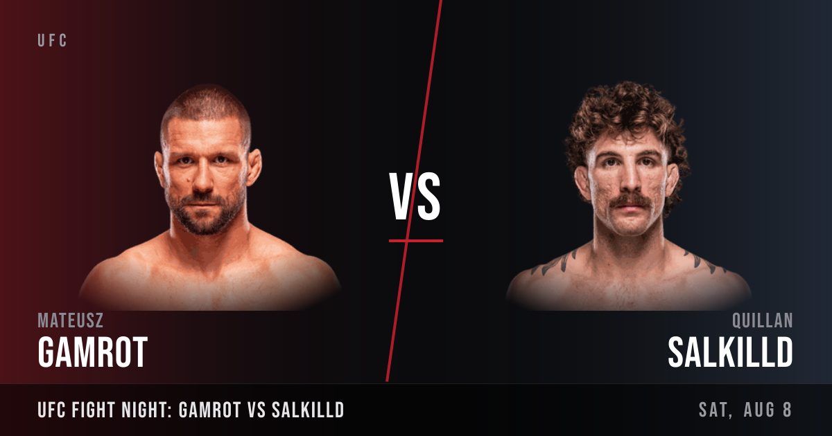 UFC Fight Night: Gamrot vs Salkilld: Quillan Salkilld vs Mateusz Gamrot — what we know