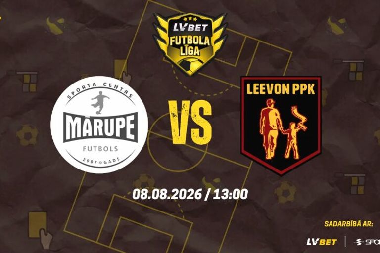 LVBet līgas tiešraide: “Mārupes SC” pret “Leevon PPK”