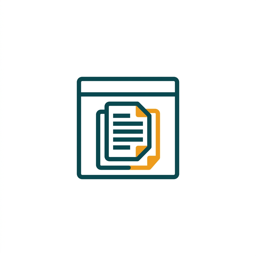 a blank document page transforming into a locked, official PDF document icon