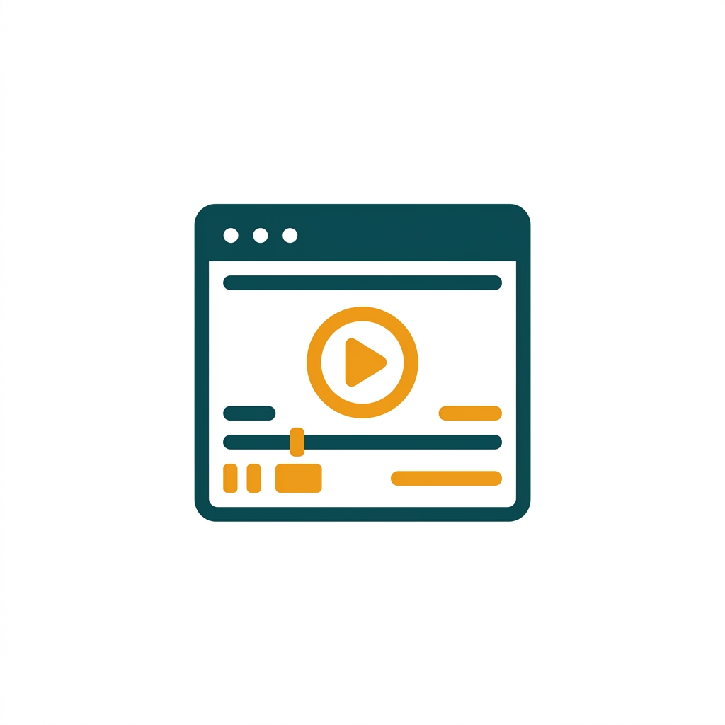 a video frame of a sunset with a clean, modern title text overlay at the bottom
