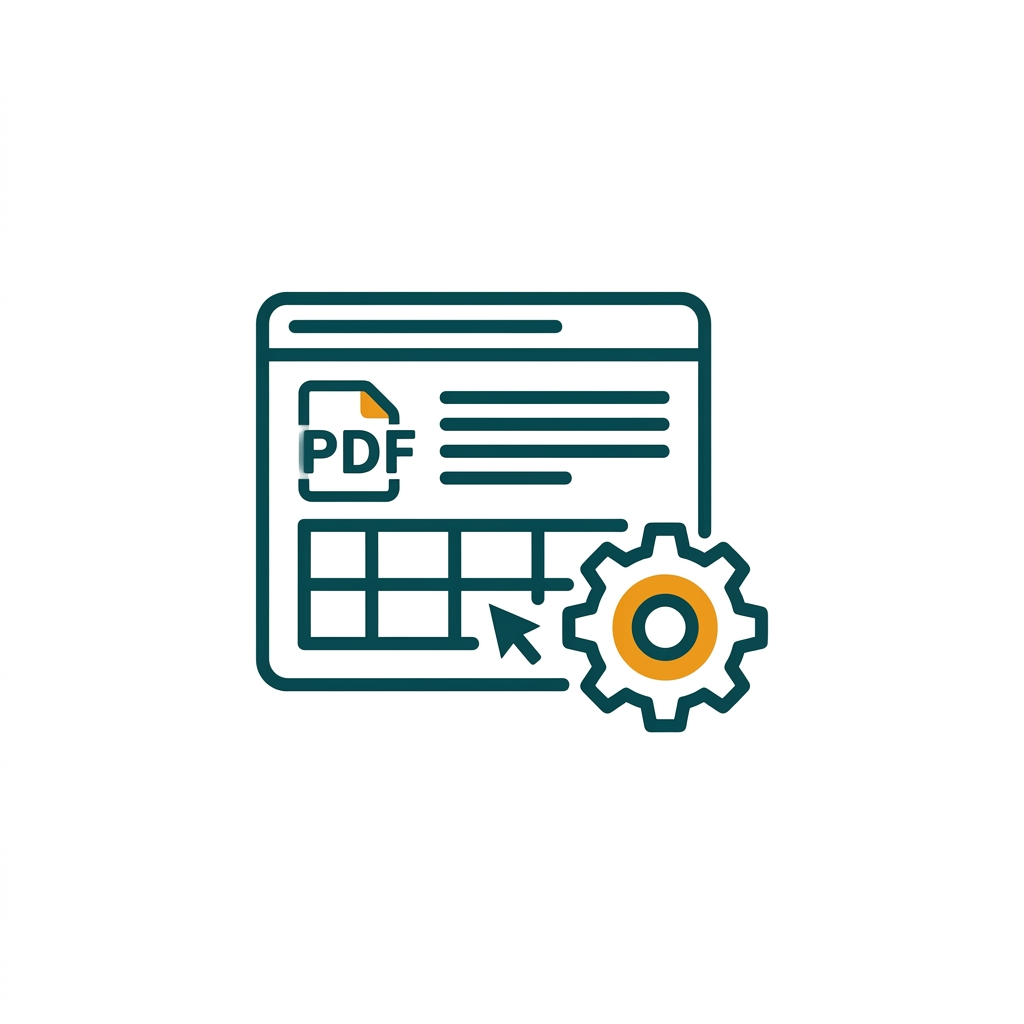 a magnifying glass scanning a document, turning blurry pixelated text into sharp, clear text