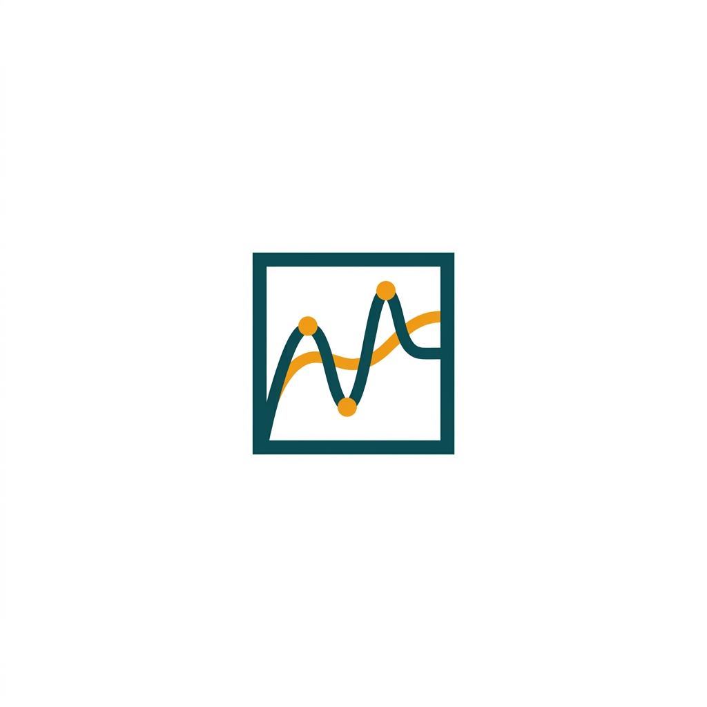 a clean audio equalizer graph with multiple colored bands and nodes
