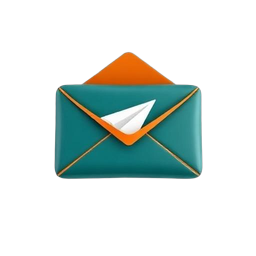 a simple envelope with a download arrow, minimal vector icon