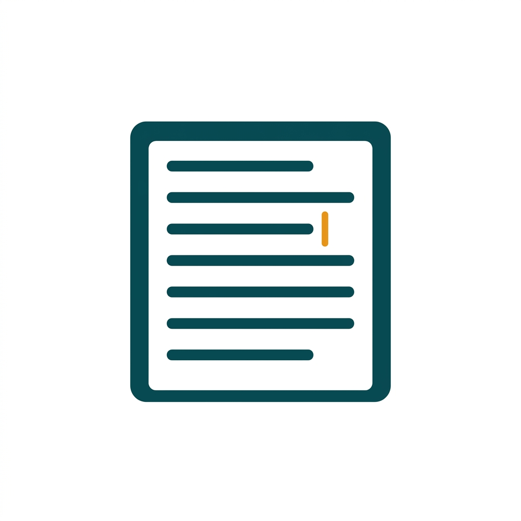 a single open word processor document page with cursor and lines of text