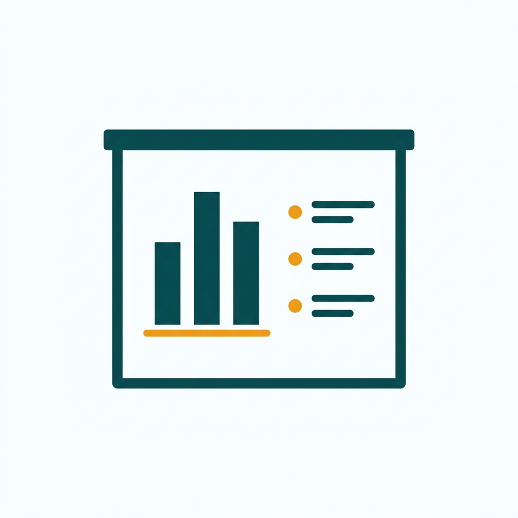 a presentation slide with a bar chart and bullet points