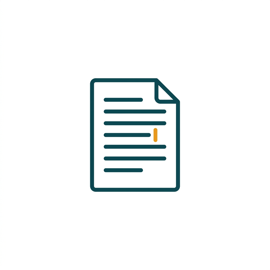 a single open word processor document page with cursor and lines of text