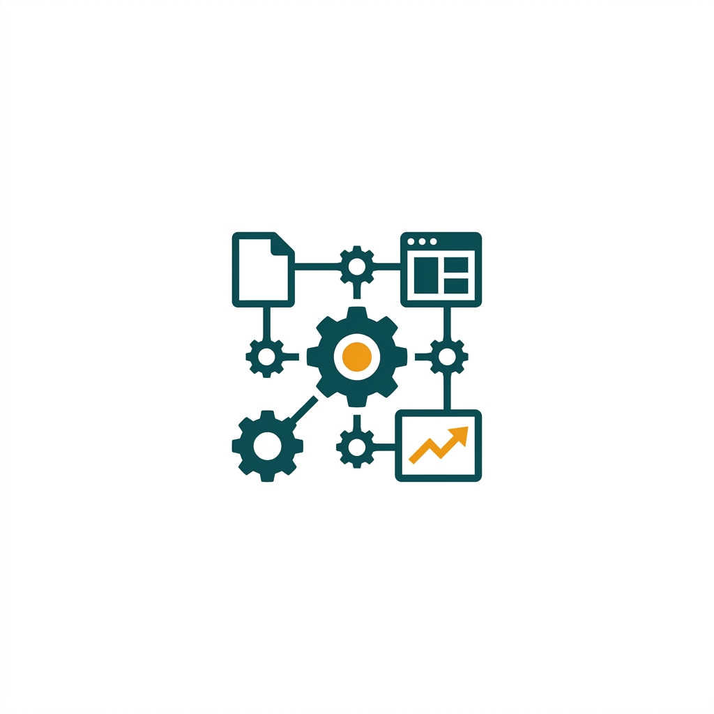 three simple human figures with a calendar icon, representing team scheduling