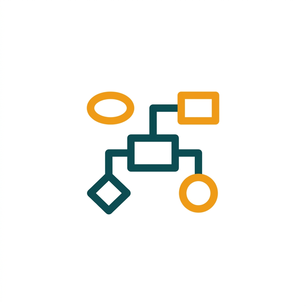 a simple floor plan of an office layout with desks, chairs, and walls