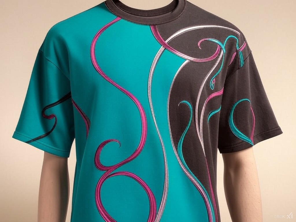 Image 3 of Men patterned tshirt prompt ideas