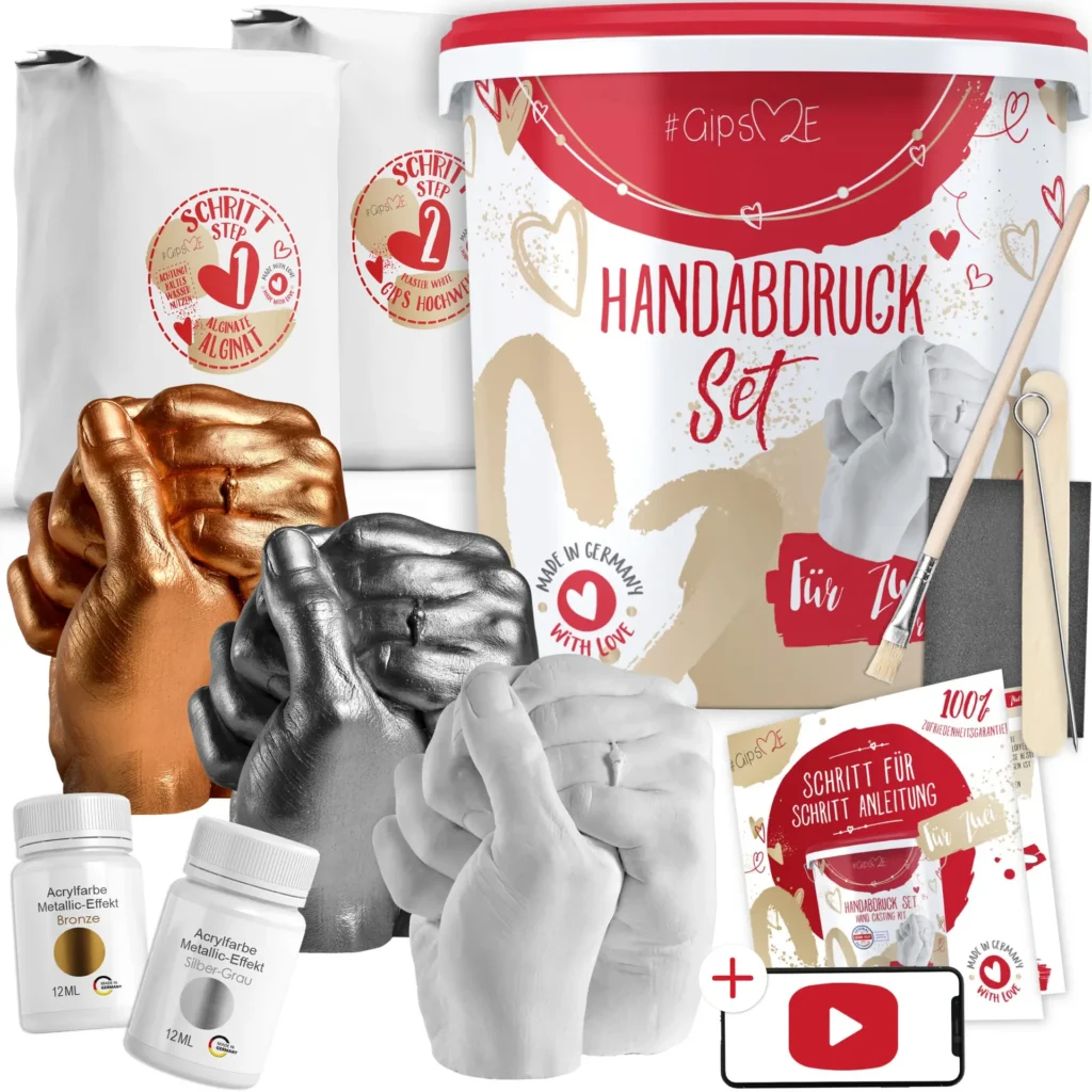 Juego de huellas con colores de Gips me Juego de huellas con colores de Gips me