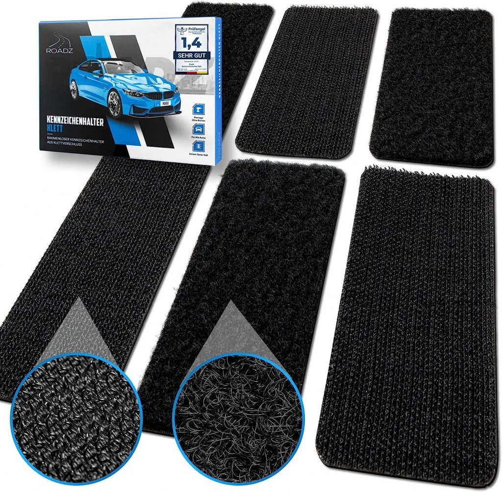 Velcro licence plate holder in test 2023