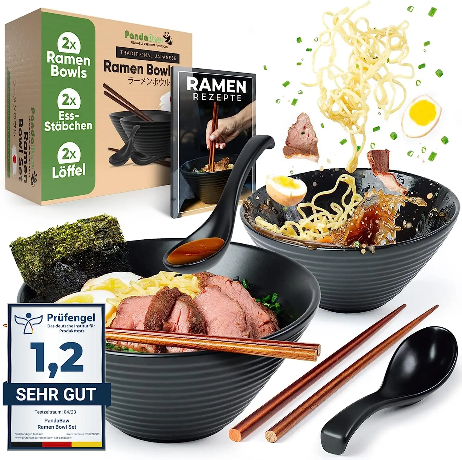 Set di ciotole per ramen in prova 2023