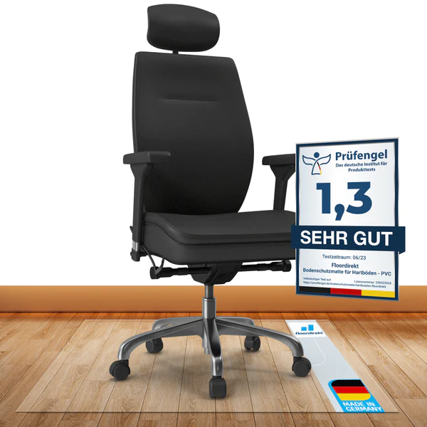 Floor protection mat for hard floors
