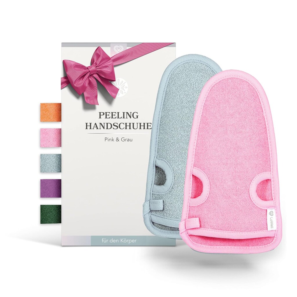 Gant exfoliant de LoWell®. Gant exfoliant de LoWell®.