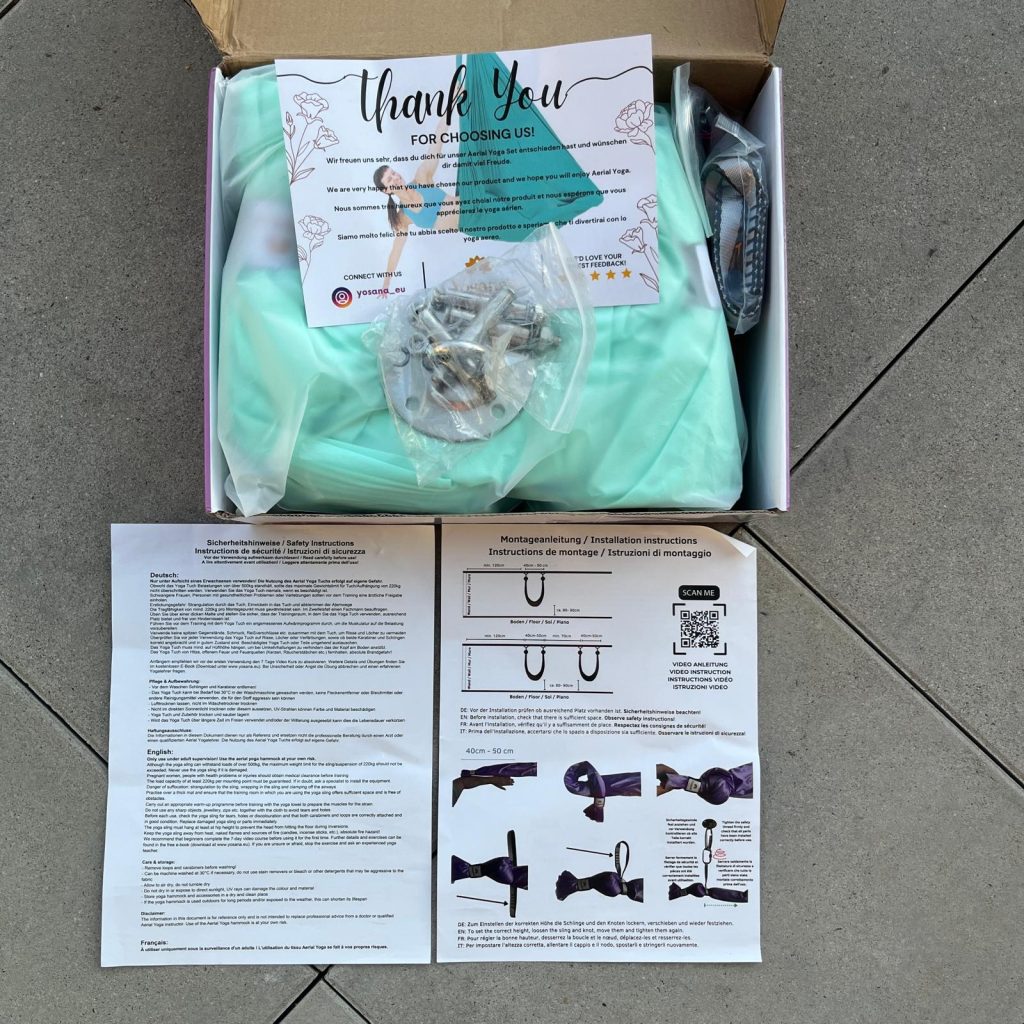 Zestaw ręczników do jogi Yosana aerial Zestaw ręczników do jogi Yosana aerial