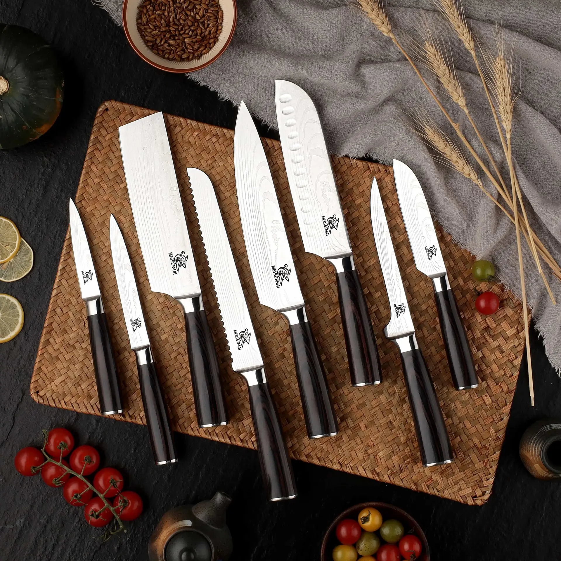 MesserHai Asian knife set Premium MesserHai Asian knife set Premium