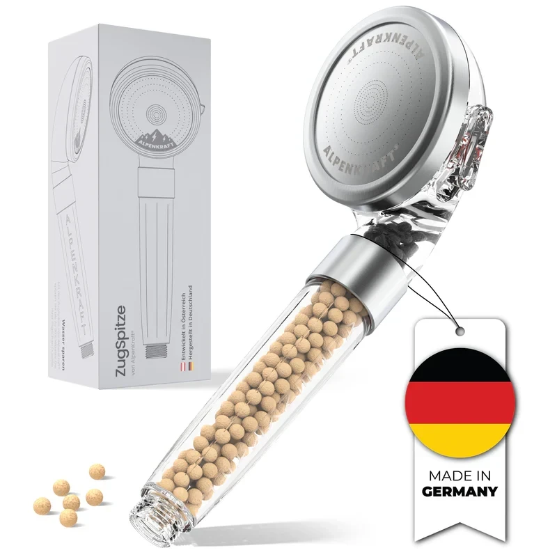 Soffione doccia AlpenKraft® con asta estraibile