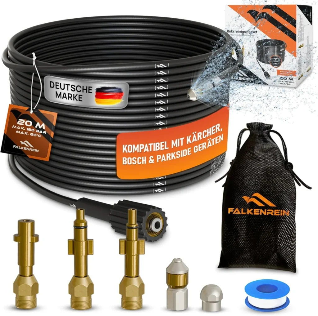 FALKENREIN® pipe cleaning hose 20m