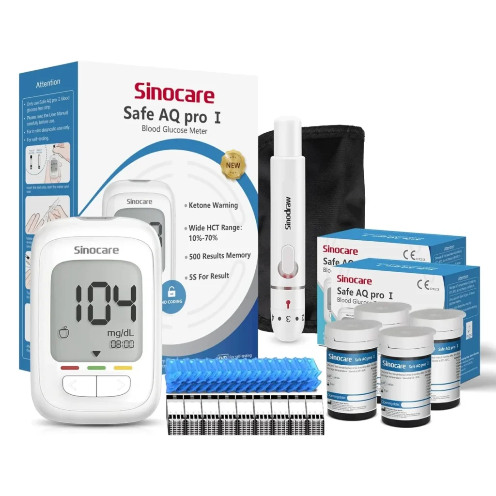 Medidor de glucosa en sangre de Sinocare