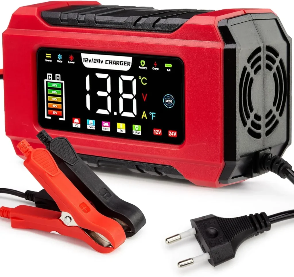 HAUSPROFI Chargeur de batterie de voiture 15A